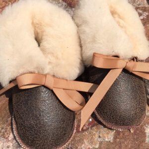 Baby Moccasins - 126 Distressed Sheepskin