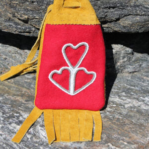 Beaded Moosehide Pouch - 18801