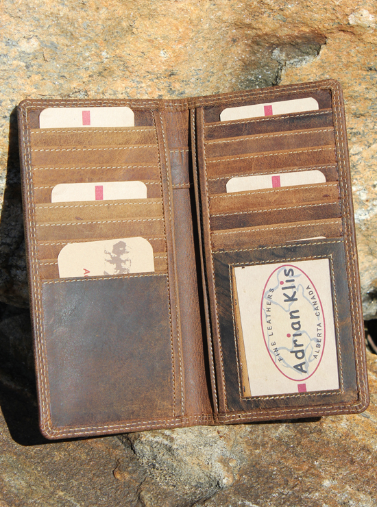 Buffalo Hide Card and Bill Holder by Klis - 217