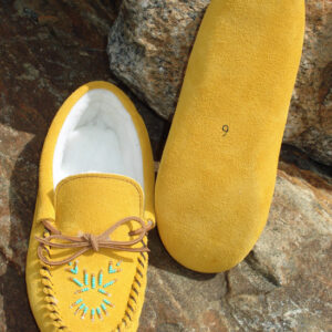 Ladies Suede Fleece Lined Moccasins - 23142L