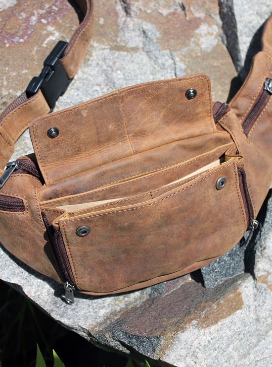 Buffalo Hide Waist Pouch by Adrian Klis - 2334