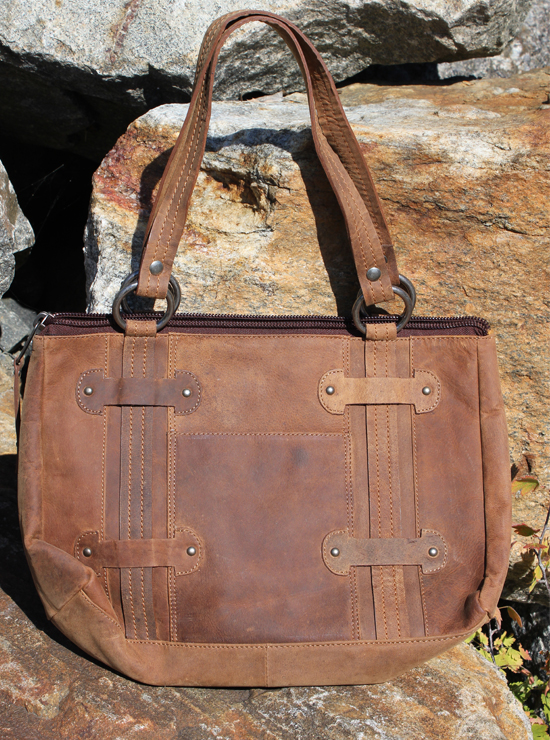 Buffalo Hide Tote Bag by Adrian Klis - 2797