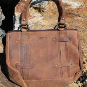Buffalo Hide Tote Bag by Adrian Klis - 2797