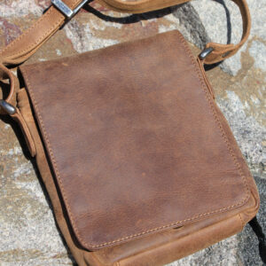 Buffalo Hide Messenger Bag by Adrian Klis - 2845