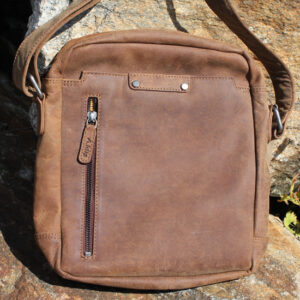 Buffalo Hide Travel Messenger Bag by Adrian Klis - 2847