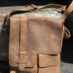 Buffalo Hide Messenger Bag by Adrian Klis - 2900