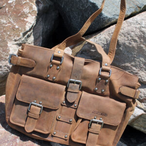 Buffalo Hide Tote Bag by Adrian Klis - 2937