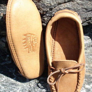 Ladies Leather Soled Moccasins  - 78L