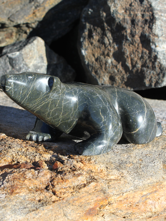 Inuit Carving by Manasie Ikalukjuak - Bear 821000799
