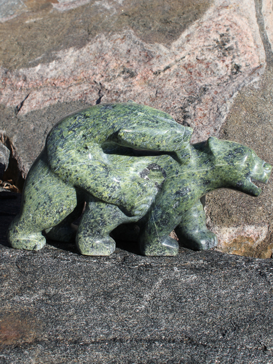 Inuit Carving by Paul Tunnillie - Bears 866003730