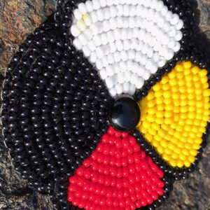 Beaded Brooch - Four Directions by C. Ranger