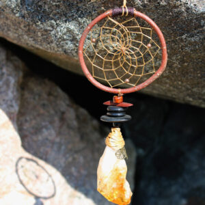 Dreamcatcher - DC75/76  Twig Dream Catcher with Assorted Crystals