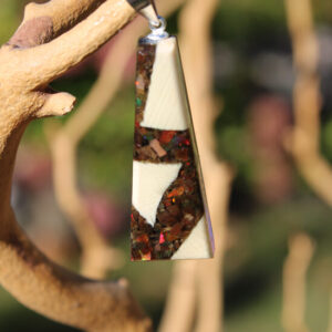 Mammoth Ivory Pendant - Ammolite DF2F Assorted