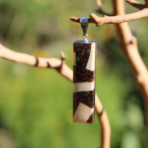 Pendant - Mammoth Ivory/Ammolite DR2F Assorted