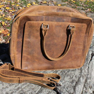 Buffalo Hide Briefcase by Adrian Klis - 2828