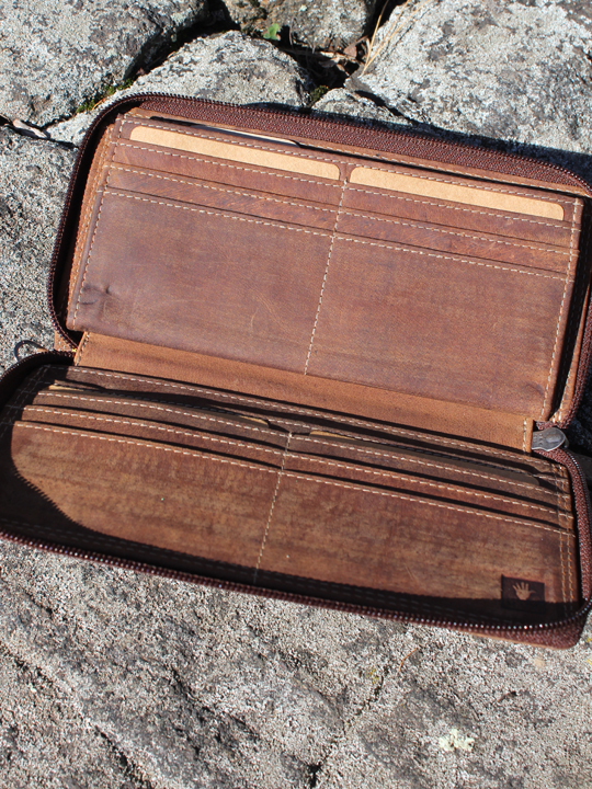 Buffalo Hide Zippered Wallet by Adrian Klis - 295