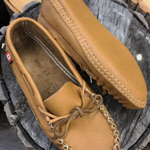Ladies Double-Soled Moosehide Moccasins - 2471-02L D Cork