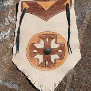 Wallhanging by Luc Desrosiers - Medicine Wheel/Bronze Chief Coin
