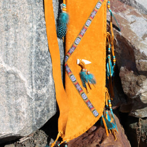 Beaded Deerskin Quiver - L1 Huron