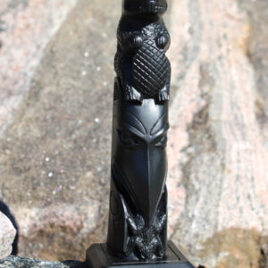 Totem Pole - Black 01003 Beaver and Raven