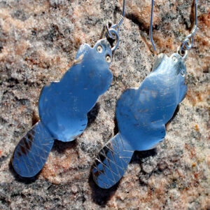 Silver Earrings by Josephine Hazen - Beaver