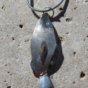 Silver Necklace by Josephine Hazen - Fish