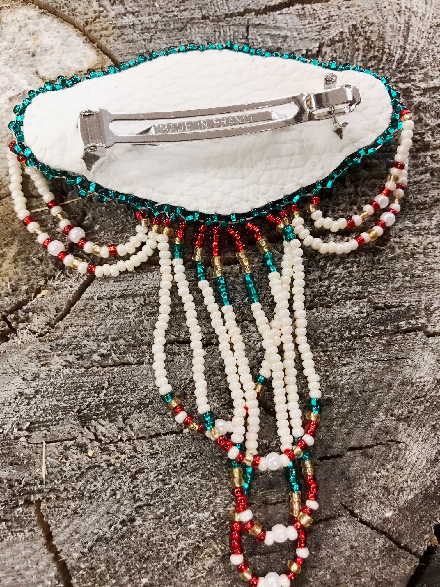 Beaded Barrette 15133 - Mohawk