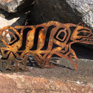 Salvaged Metal Sculpture - Bear by Pamela Baker Assorted