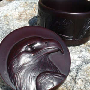 Round Trinket Box - Eagle Head 04-473