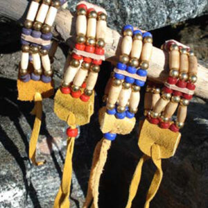 Mohawk Bracelet - 3 Row Bone 12106