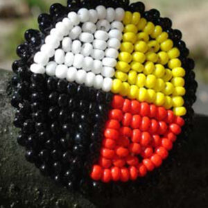 Beaded Brooch - Four Directions