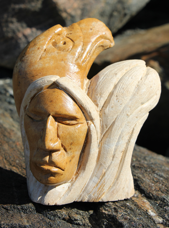Carving by Steve - Eagle with Elders 5021 328