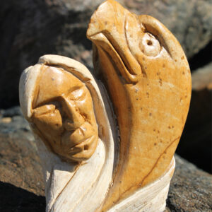 Carving by Steve - Eagle with Elders 5021 328