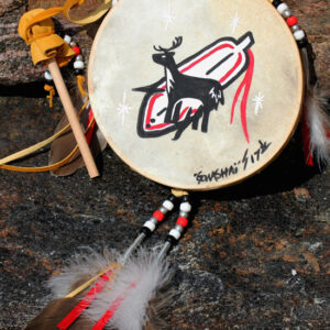Drum Onondaga - Deer and Feather