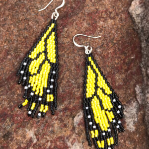 Earrings - Beaded Butterfly Wings Large/Assorted