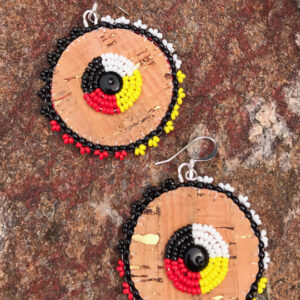 Earrings - Beaded Medicine on Cork CR