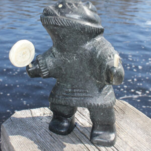 Inuit Carving - L. Makkituq Drum Dancer