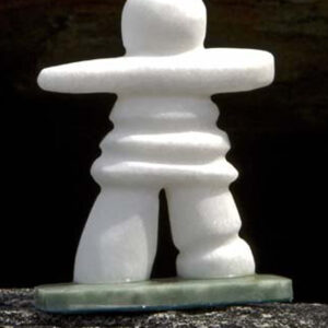 Star Marble Inukshuk on Jade Base