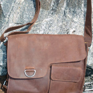 Buffalo Hide Messenger Bag by Adrian Klis - 2732