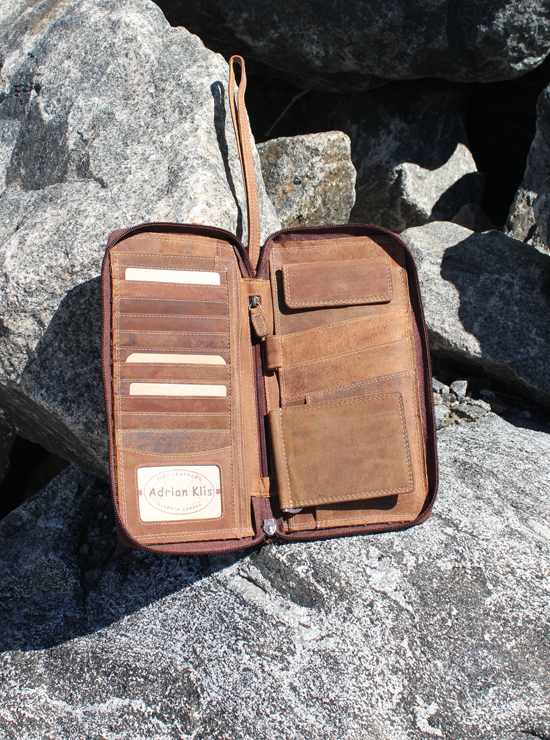 Buffalo Hide Travel Wallet by Klis - 2319