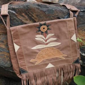 Purse By Metis Artist Luc Desrosiers - Large Turtle