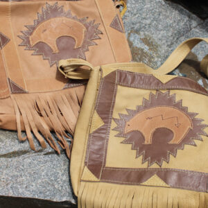 Purse by Metis Artist Luc Desrosiers - Medium Bear Assorted