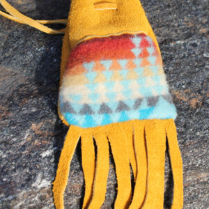 Medicine Bags Decorated with Pendleton Blanket Pieces