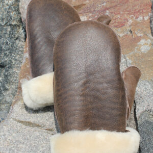 Men's Sheepskin Mitts - 501M Black or Brown