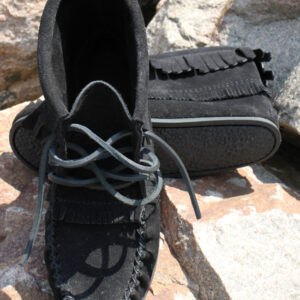 Ladies - 137376L Black Suede/Rubber Sole
