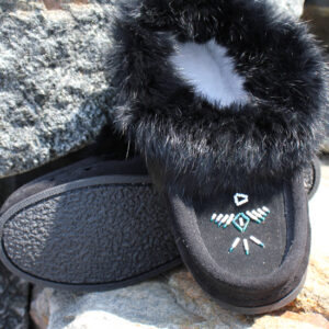 Ladies - 12653L Fleece Lined Suede/Rubber Sole
