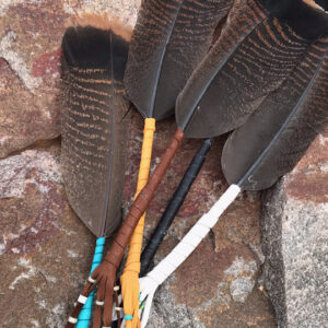 Smudge Feather Beaded - Ojibway AG