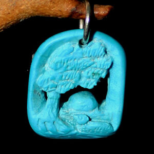 Turquoise Pendant by Richard Parnham - Loon and Tree
