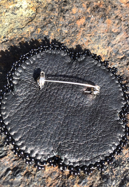 Beaded Brooch - Four Directions by C. Ranger
