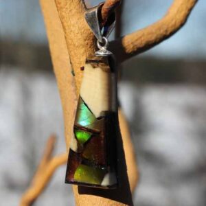 Mammoth Ivory Pendant - Ammolite DF1 Assorted